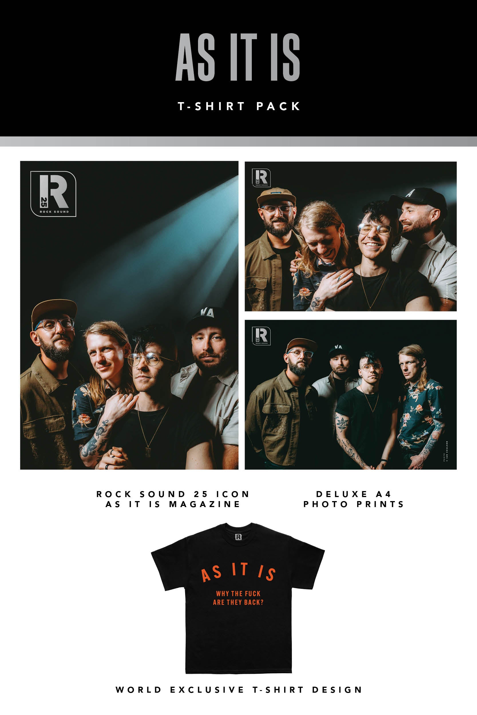 Rock Sound Issue 310 - As It Is T-Shirt Pack