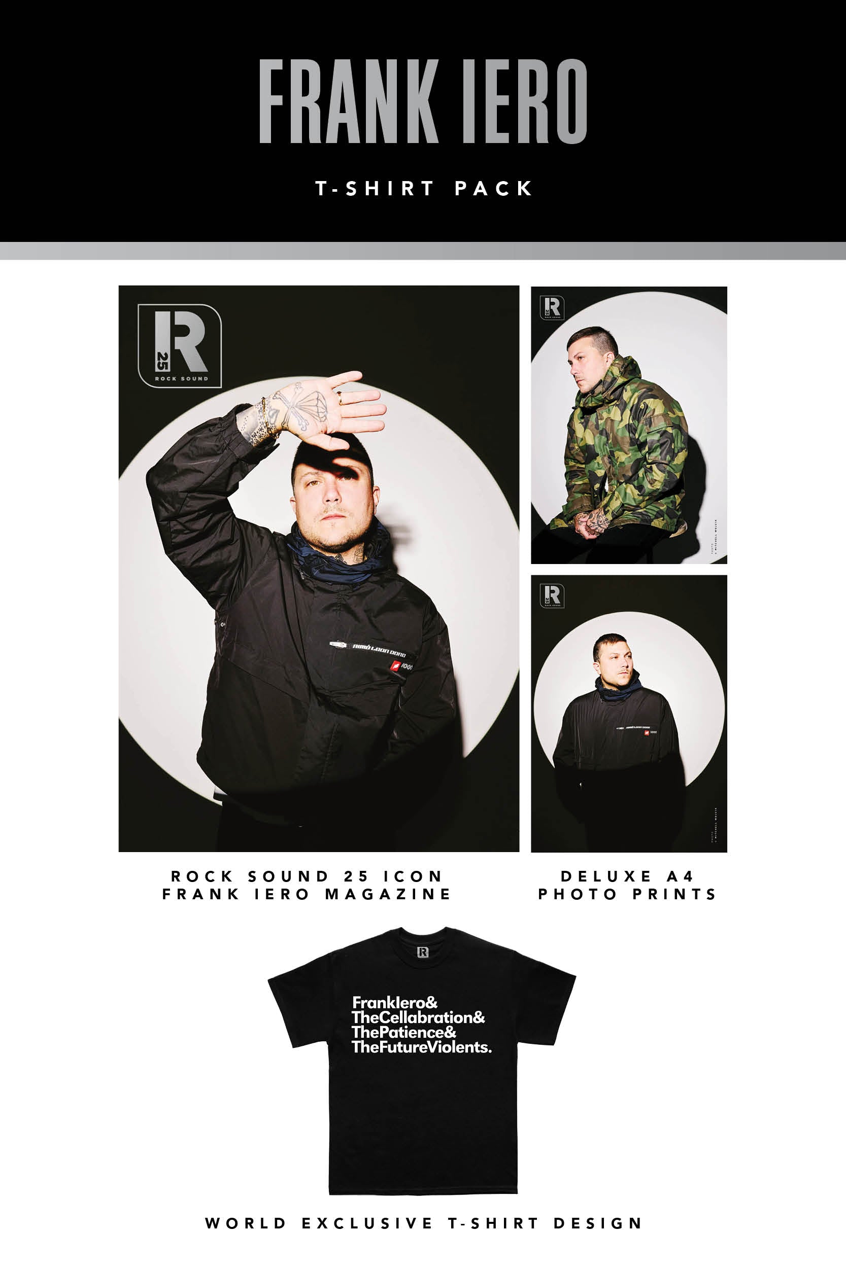 Rock Sound Issue 310 - Frank Iero T-Shirt Pack